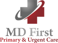 MDFirst Health and urgent care Logo