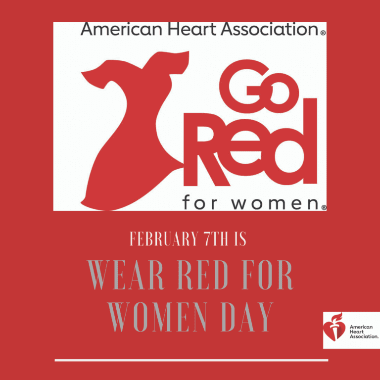 February 7th is Wear Red for Women Day